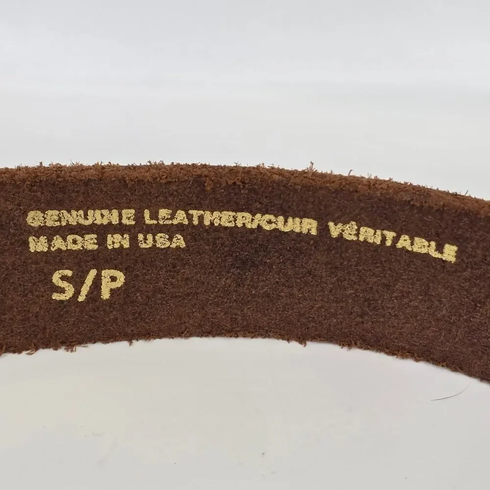 GAP 1969 GENUINE LEATHER GIRLS’ BELT – ROSE BUCKLE – SIZE S/P – 22.5